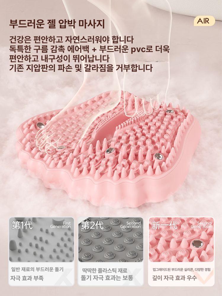 지압판 발매트 패드 발마사지 지압매트 풋케어 맨발걷기 발지압기 돌매트 롤러 - 상세 이미지 3