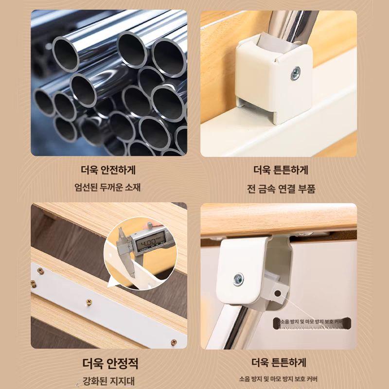 보호 난간 낙상 펜스 사이드레일 추락방지 안전바 병원 침대안전가드 울타리 - 상세 이미지 4