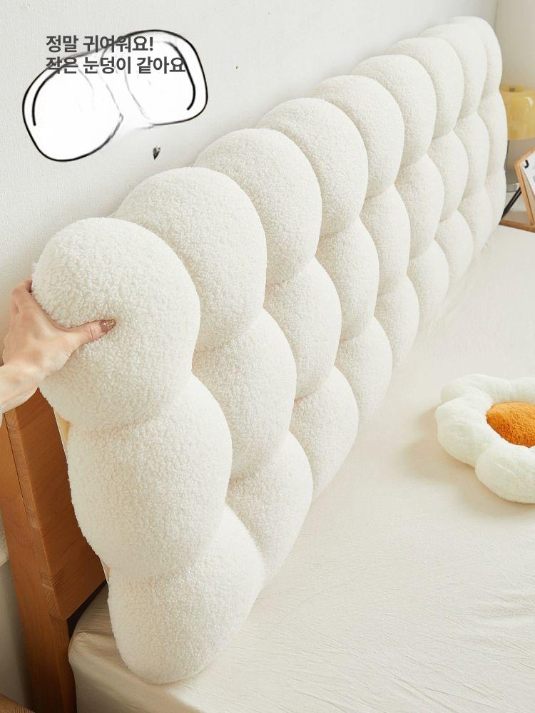 엔틱 침대헤드 라지킹 프레임 쿠션 저상형 침대머리 슈퍼 심플 길이 머리판 디자인 - 상세 이미지 4
