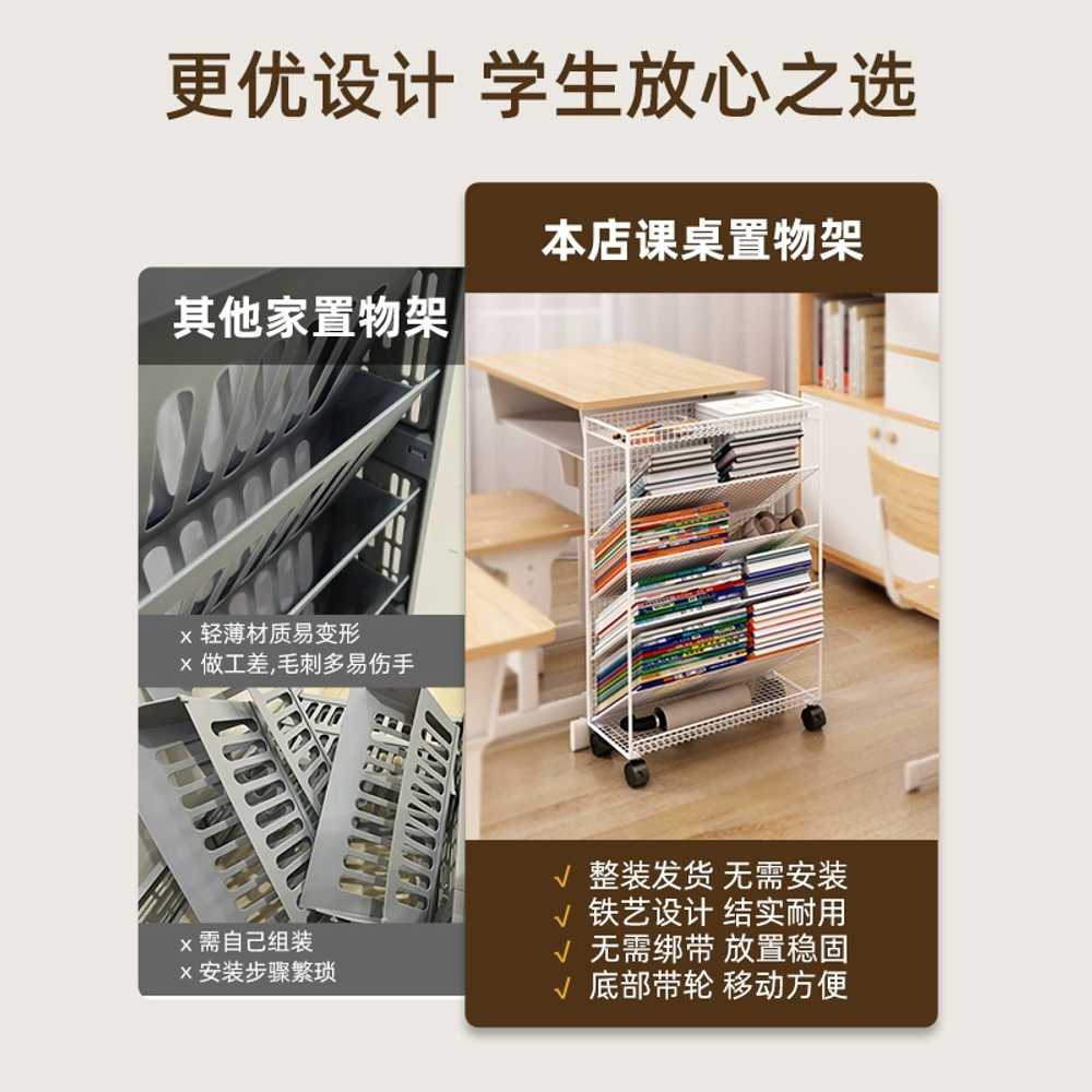 북타워 이동식 철제 학습지 사무실 정리함 북트롤리 수납 스탠딩 인테리어 책 거실 - 상세 이미지 5