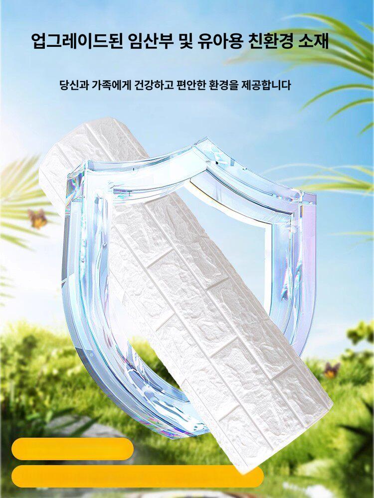 폼블럭 벽돌 시트지 단열 폼블록 인테리어 방수 벽지 대형 접착식 타일 붙이는 거실 부착식 - 상세 이미지 5
