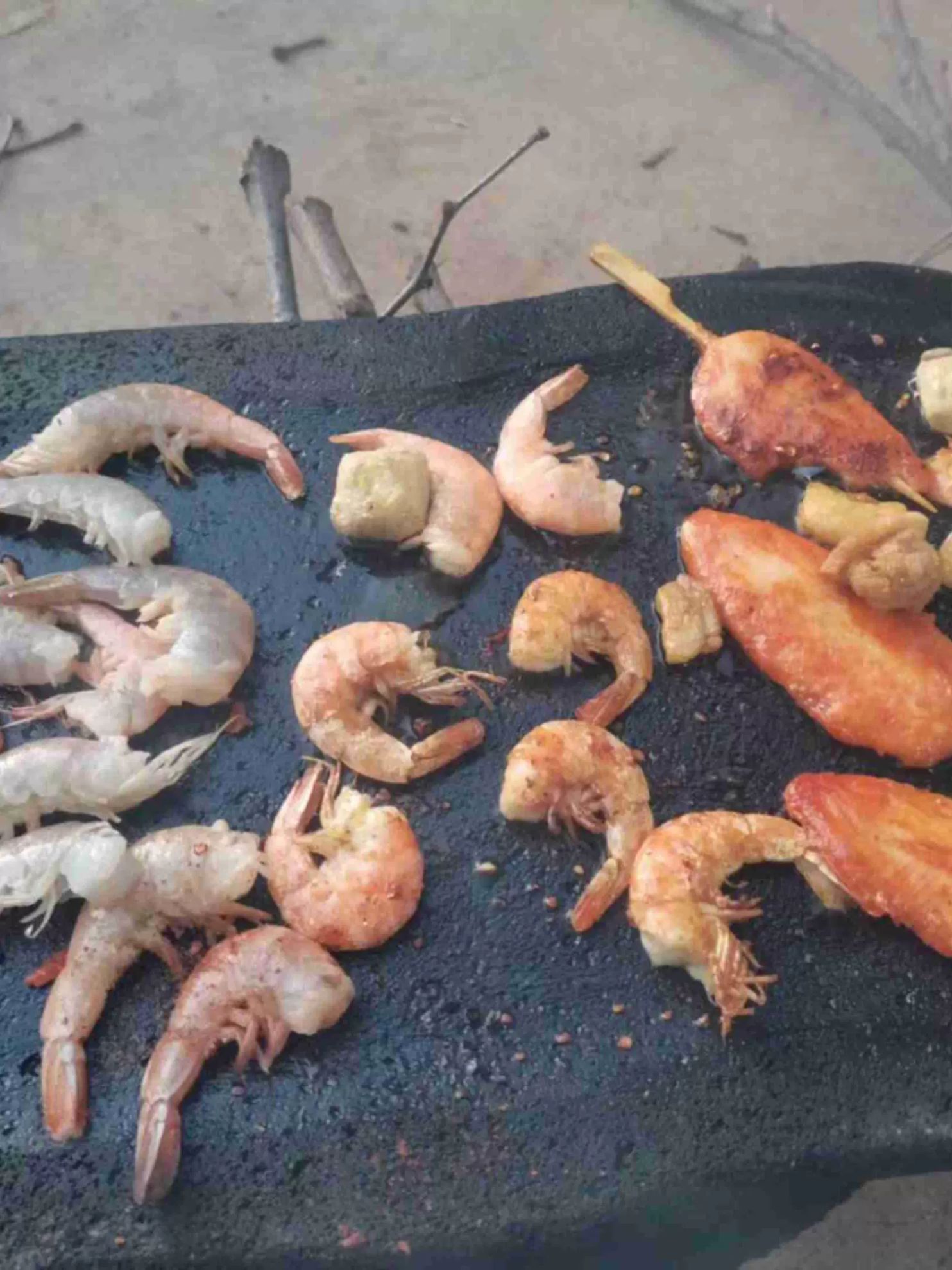 천연석 고기불판 비정형 구들장돌 평방 맥반석 화산석 바베큐 구이판 손잡이 불규칙 - 상세 이미지 2
