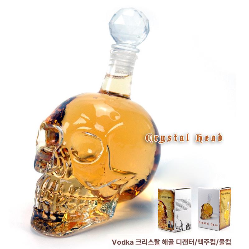 해골컵 위스키잔 이중유리잔 파티 이중유리컵 소주잔 디자인술잔 샷잔 언더락잔 - 상세 이미지 3