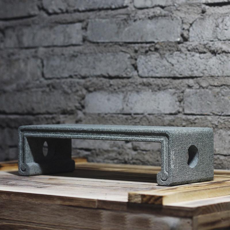 청석받침대 수반 석재 정원 청석 진열대 다리 받침대 화분 대형 측면 모조 녹회색 도자기 - 상품 이미지