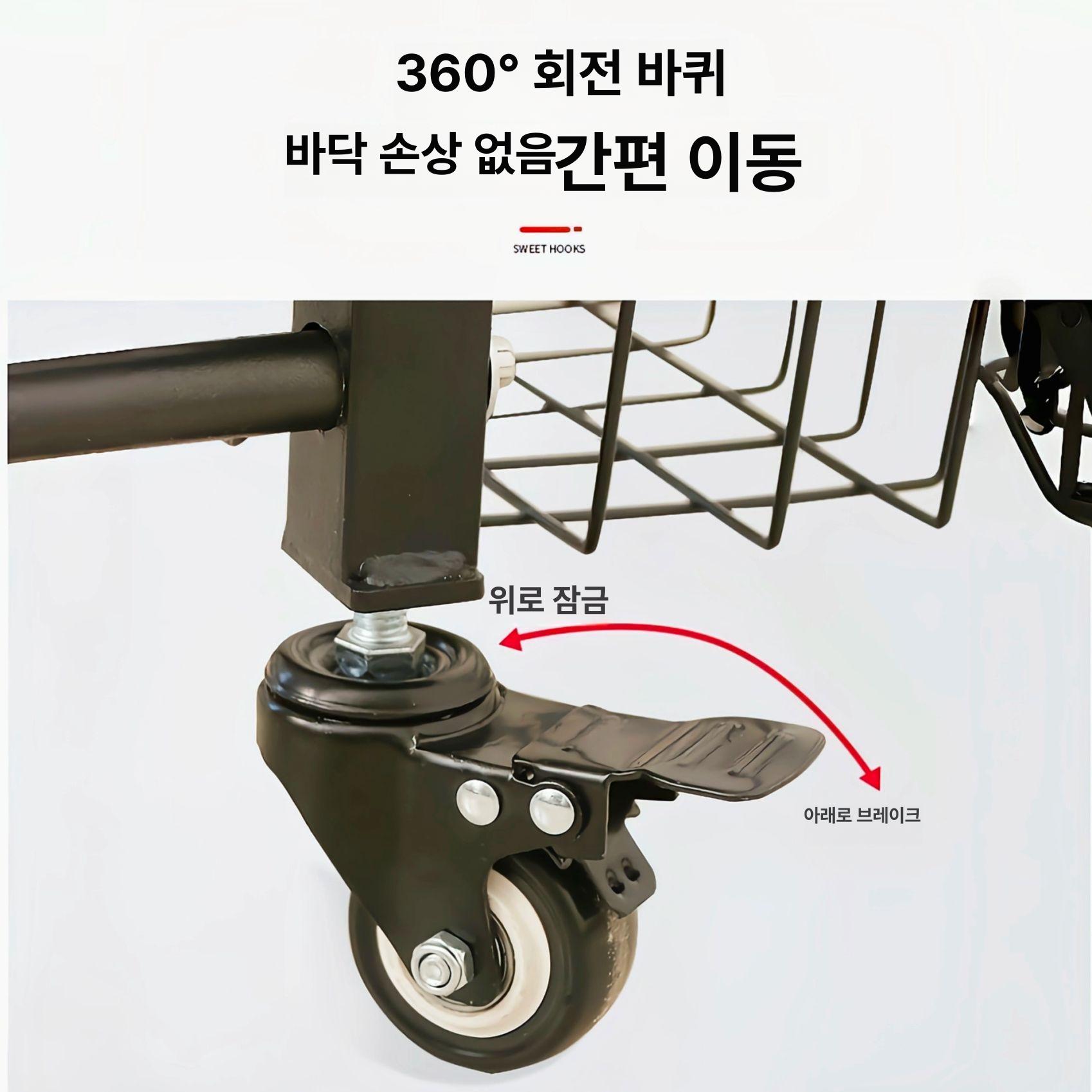홈짐 운동기구 수납함 폼롤러 요가매트 거치대 피트니스 용품 정리 수납 - 상세 이미지 4