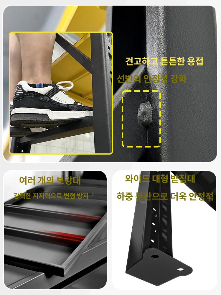 파렛트랙 중량랙 조립식 고중량 수납 산업용 선반형 프레임 적재 중량 진열대 물류 - 상세 이미지 2