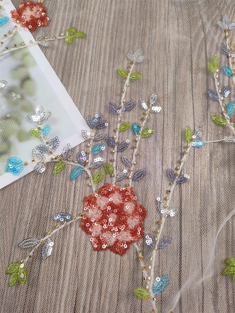 DIY 레이스 원단 소재 웨딩 천 옷 원피스 패션 컬러 입체 만들기 리폼 자수 - 상세 이미지 5