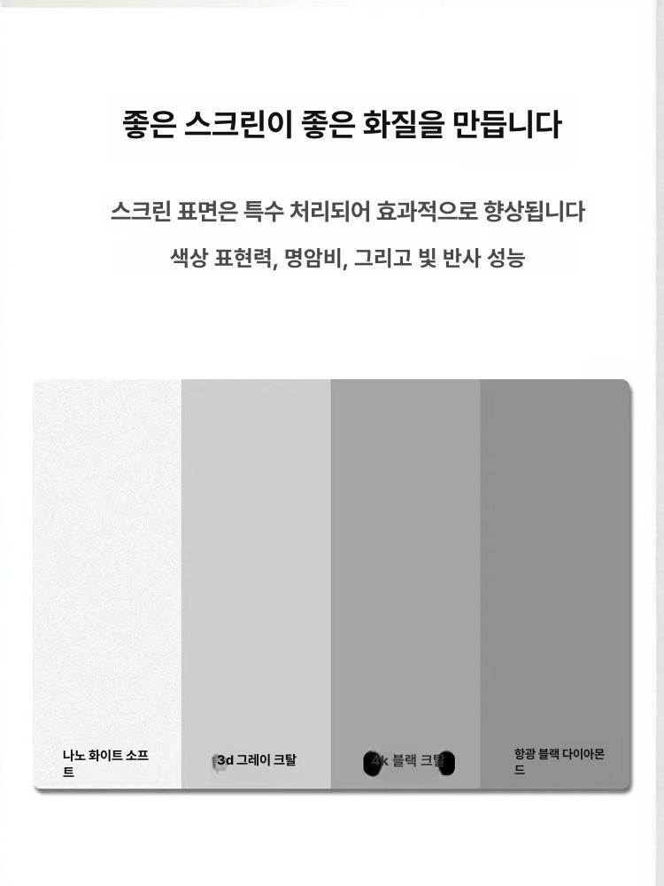 빔프로젝터 액자스크린 크리스탈 섬유 액자형스크린 홈시어터 빔스크린 고화질 암막 - 상세 이미지 2