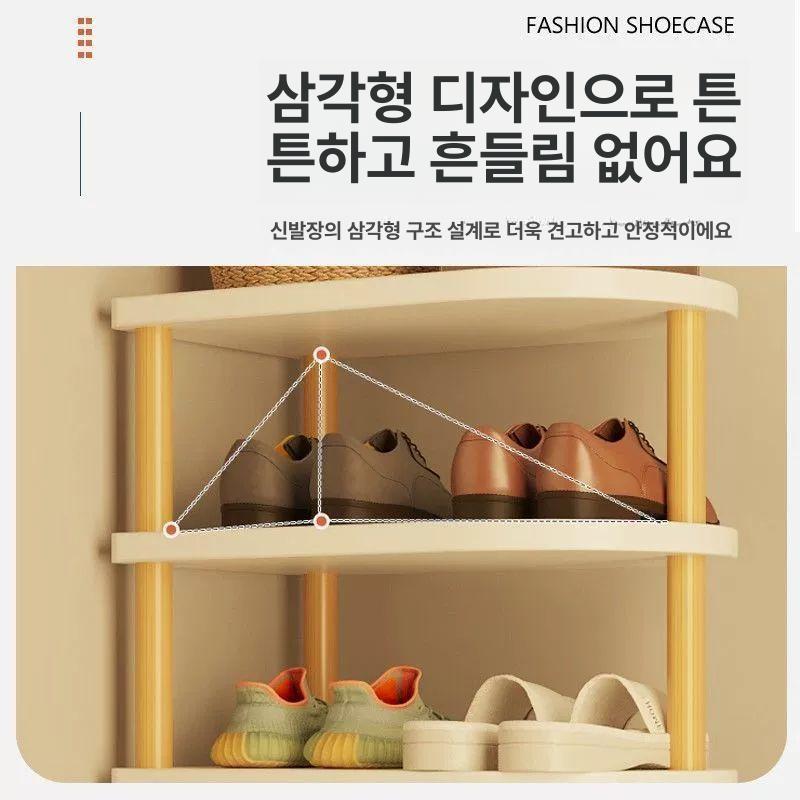 코너 모서리신발장 틈새 공간 선반 정리 슈즈랙 현관신발장 신발수납장 - 상세 이미지 5