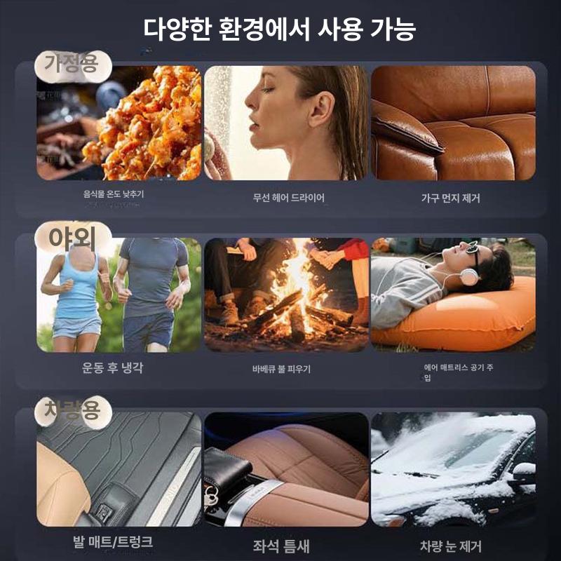 무선 에어건 고속 터보 브러시리스 모터 미니 청소기 제트 분사식 캠핑 자동차 소형 휴대용 이미지 6