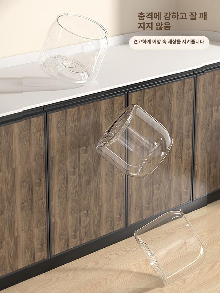 원형 어항 투명 플라스틱 용기 대형 물고기 베타 수조 둥근 원통 투명어항 거북이 구피 - 상세 이미지 5