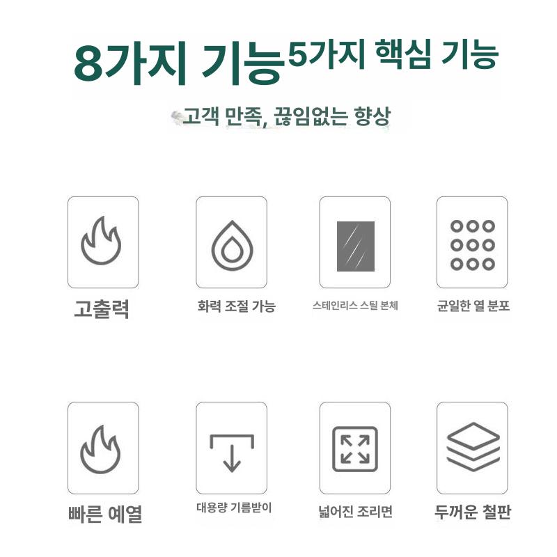 업소용 철판 구이 기계 햄버거 패티 토스트 메이커 핫플레이트 - 상세 이미지 5