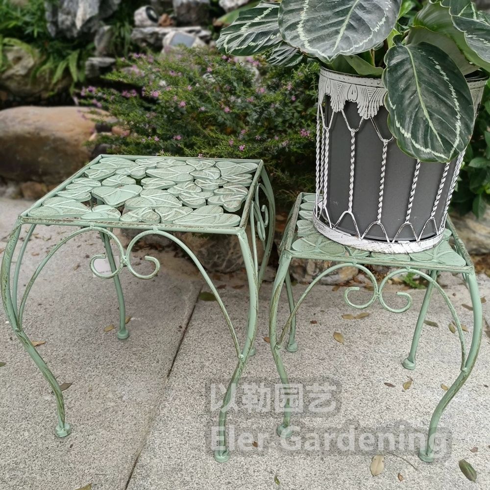 받침대 화분받침선반 진열대 거실화분정리대 인테리어 계단식 엔틱 식물장 - 상세 이미지 3