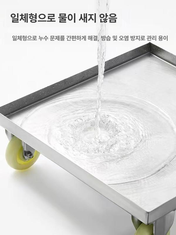 스텐 화분 받침대 바퀴달린 인클로저 선반 이동식 내경 이동형 정사각형 - 상세 이미지 5