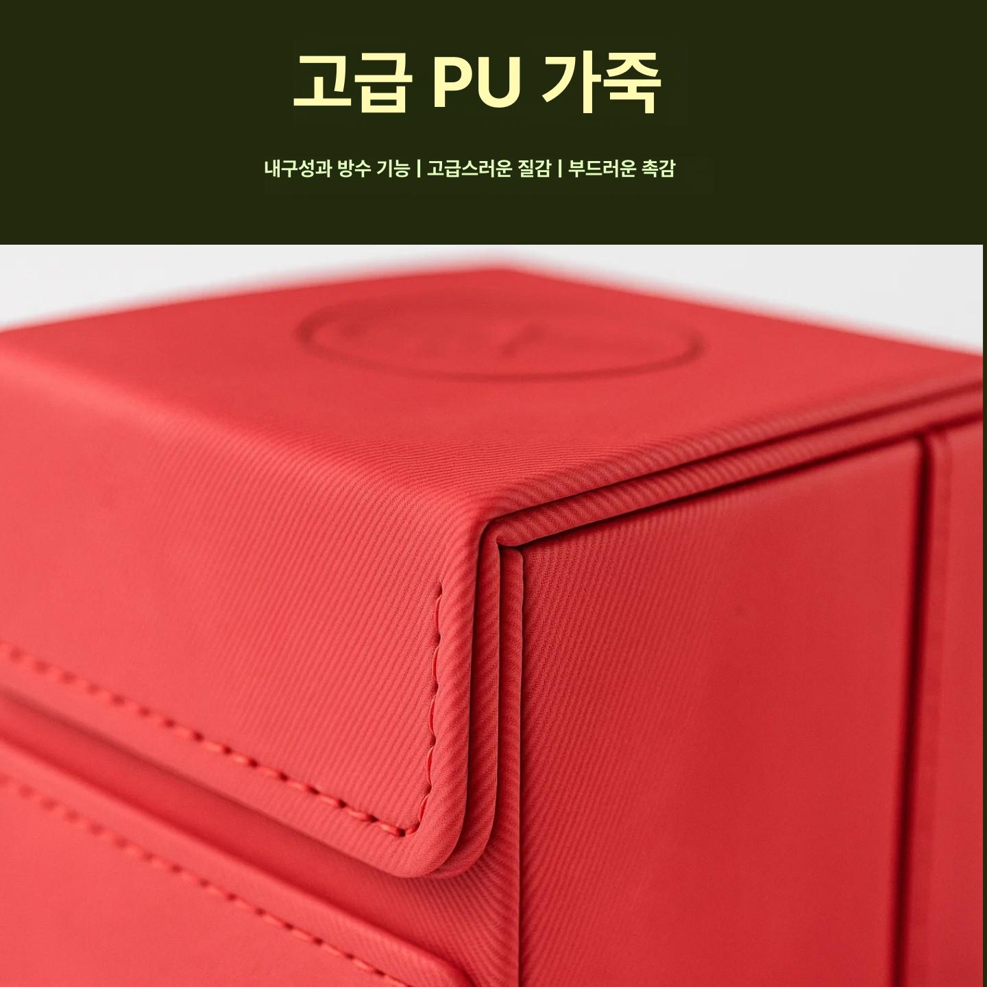 가죽 주사위 디자인 보관 타로 드로스트링 위한 최대 트레이 케이스 스냅으로 자석 - 상세 이미지 4