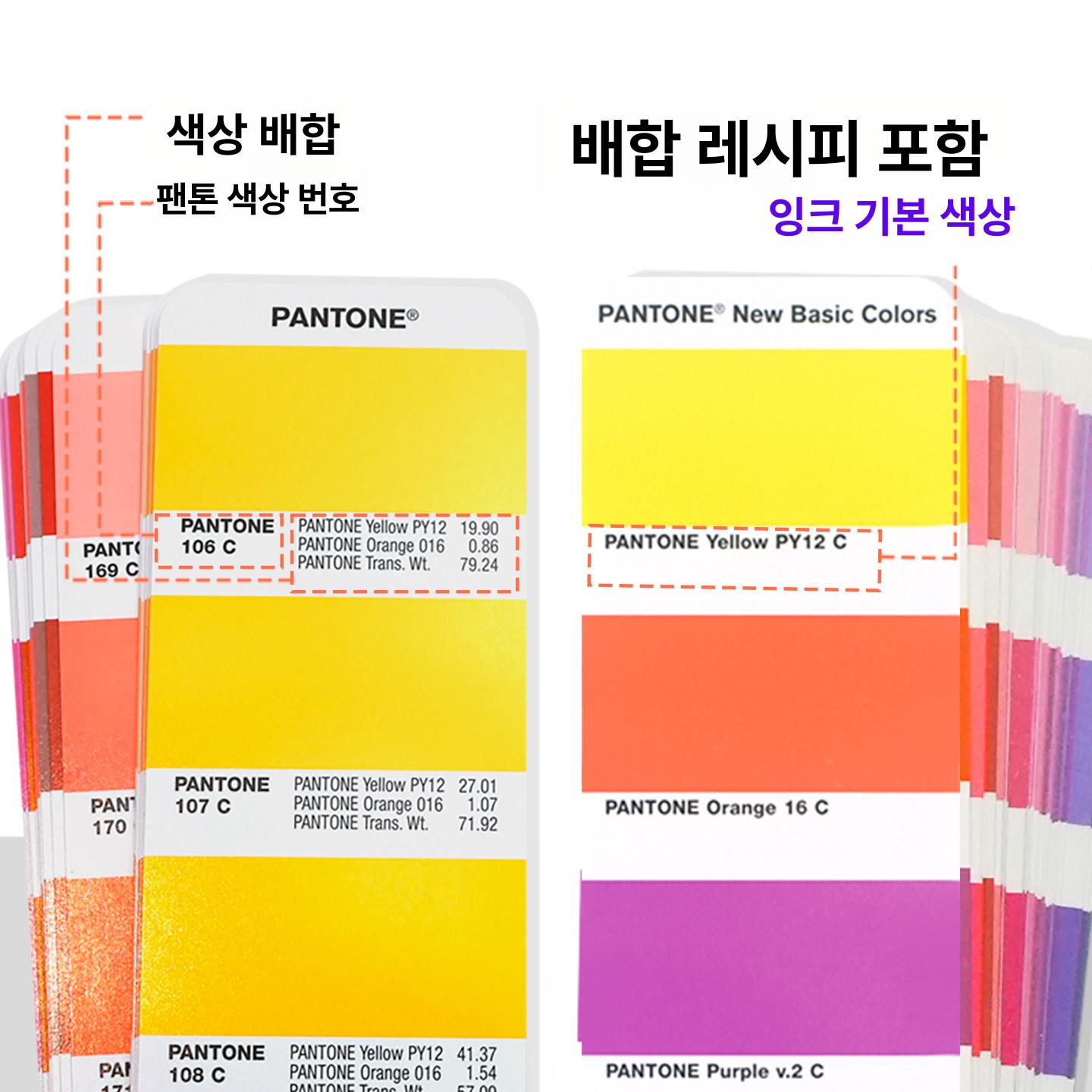 무광 컬러칩 세트 솔리드 포뮬러 색상표 팬톤북 규격 국제표준 판톤 색깔표 칼라칩 - 상세 이미지 3