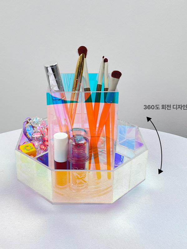아크릴 서랍 투명 화장품 보관함 선반 정리함 수납함 메이크업 박스 케이스 진열대 - 상세 이미지 2