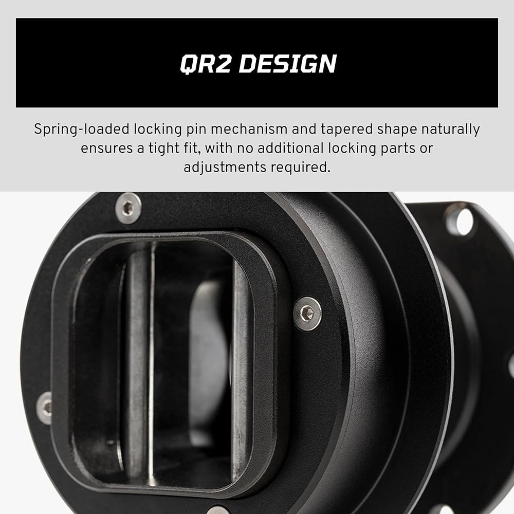 Corsair FANATEC 심 레이싱 QR2 휠 사이드 u2013 모터스포츠 파생 퀵 릴리스, 알루미늄 바디, 스프링 장착 메커니즘, 빠르고 쉬운 분리 및 부착 PC - 상세 이미지 3