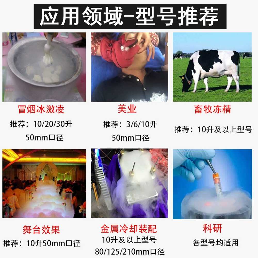 저온 정액 실험실 냉동 보관통 액체질소탱크 보관함 실린더 동물 액체질소통 - 상세 이미지 4