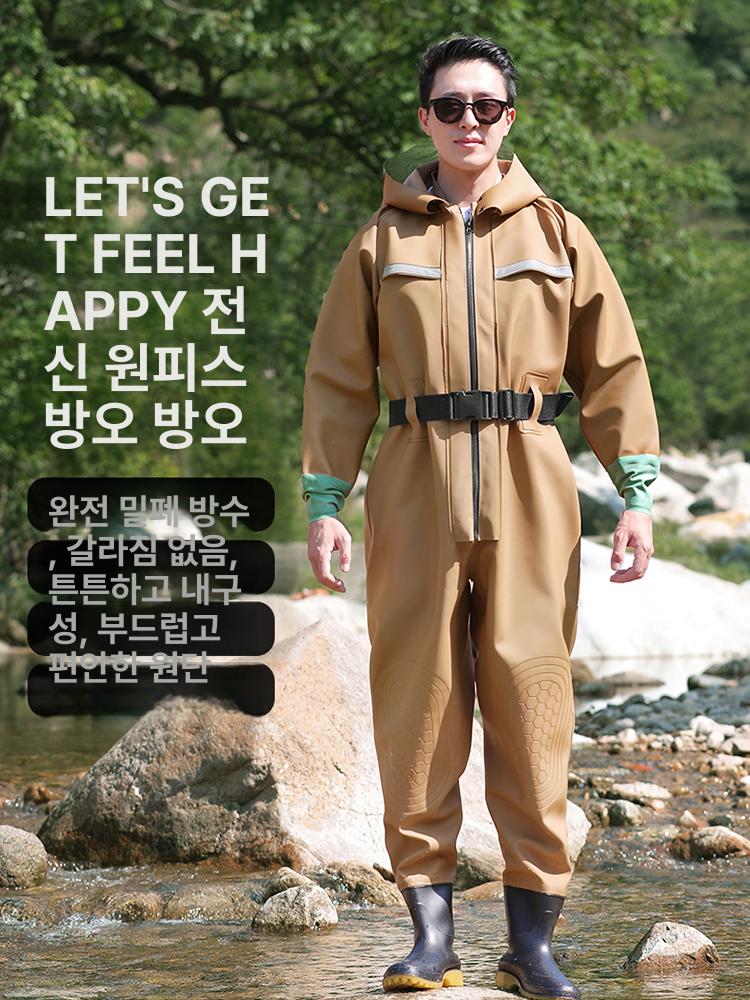 양식장 방수복 갯벌 장갑 소매 워터 워더스 레인팬츠 전신수트 어업용 보강 레인웨어 - 상세 이미지 2