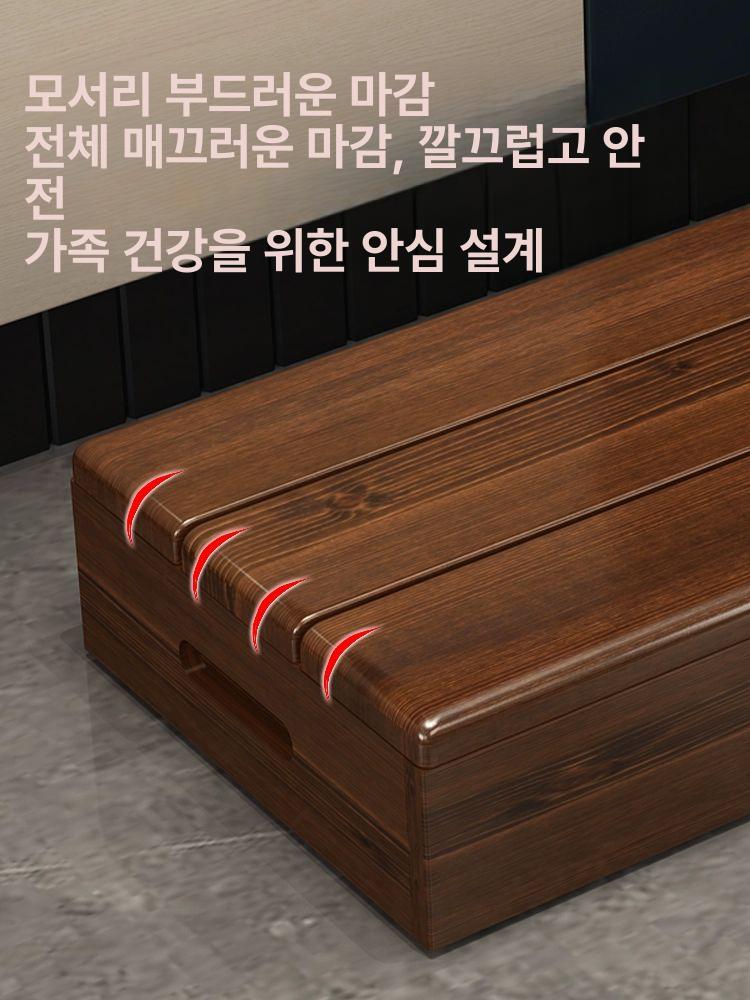미끄럼방지 나무발판 화장실 원목발판 편백나무 받침대 스텝 발받침 욕실발판 발매트 - 상세 이미지 2