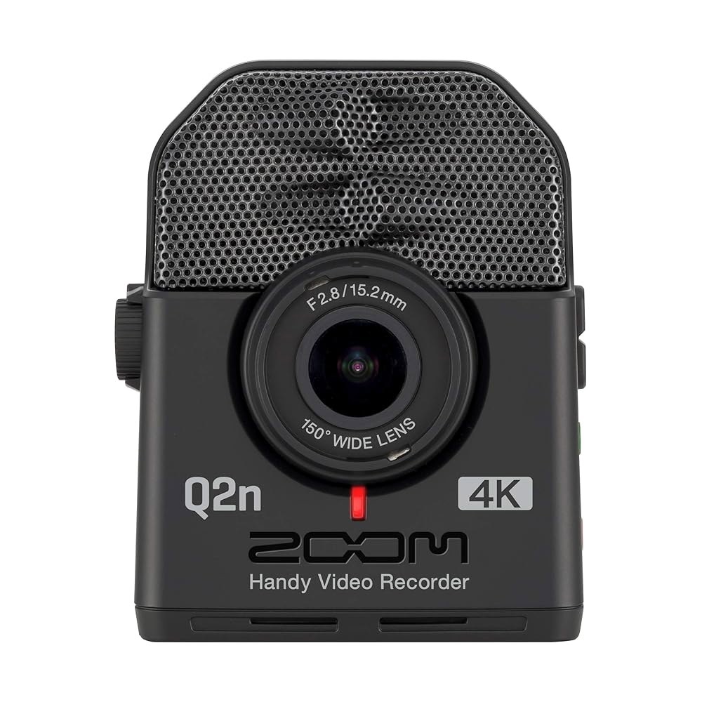 음악, 팟캐스트 및 스트리밍을 위한 Zoom Q2n-4K 비디오 레코더(4K 비디오, 스테레오 마이크, 웹캠 모드 포함) - 상품 이미지