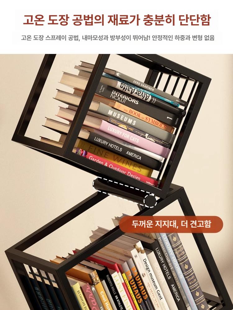 틈새책장 철재 코너 틈새가구 세우는 ㄱ자 책장 수납함 철제 책꽂이 미니 선반 스탠딩 - 상세 이미지 3