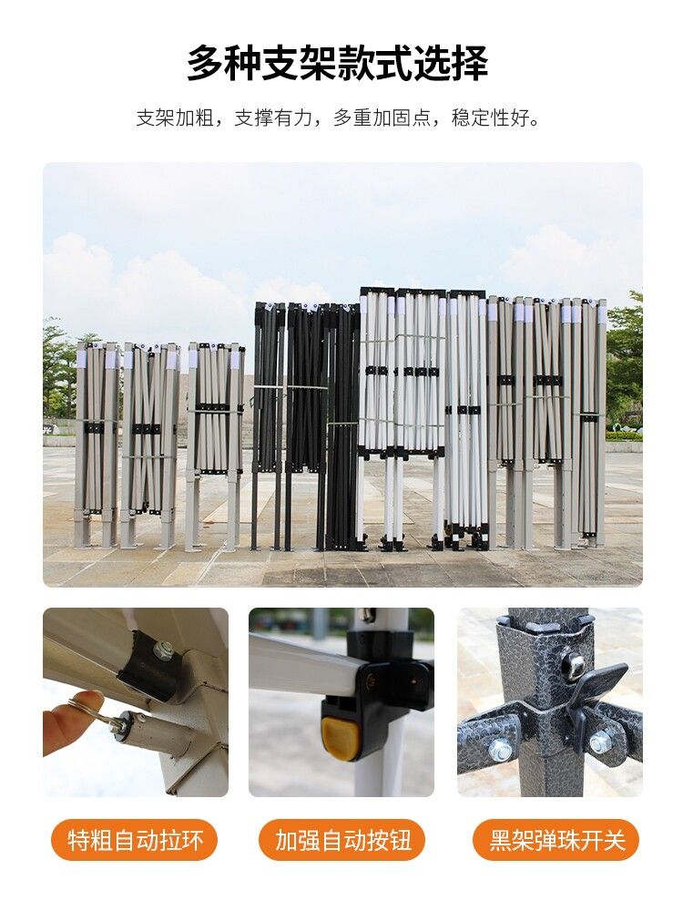 야외용 접이식 캐노피천막 방수 농막 그늘막 행사용천막 대형 주차장 텐트 야외천막 몽골텐트 동키콩 3x6 카키+3면 로마 창구 - 상세 이미지 2