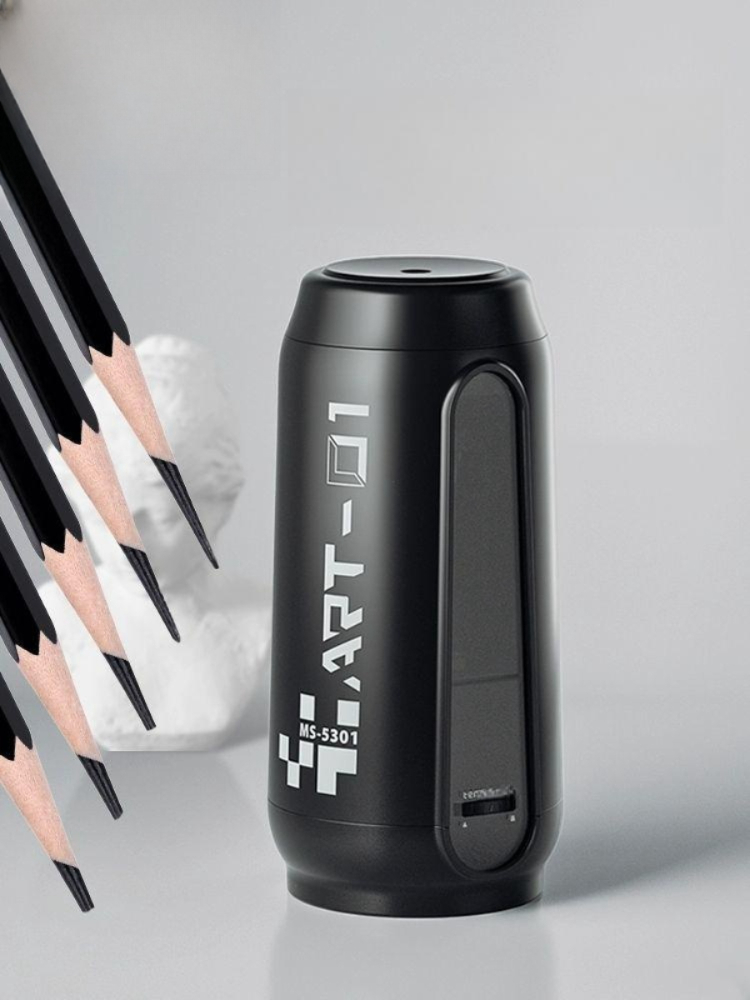 입시 휴대용 자동연필깎이 화실 목탄 연필깍이 스케치 전동연필깎이 샤프너 연필깍기 - 상품 이미지