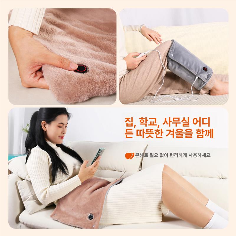 플러시 캠핑용전기매트 온도 패드 난방 야외 미니 차박 사무실 캠핑전기장판 여행 - 상세 이미지 5