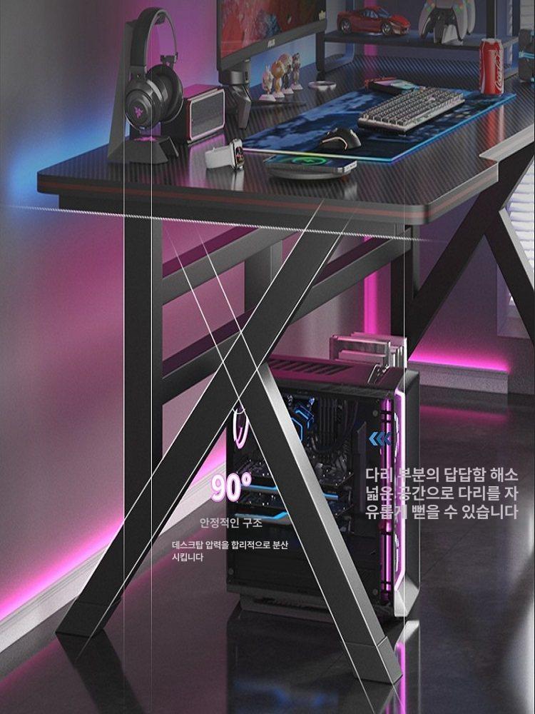 l자형 서재 코너형 공부 오른쪽 ㄱ자 대형 컴퓨터책상 형 나뭇결 코너 화이트 원목 - 상세 이미지 3