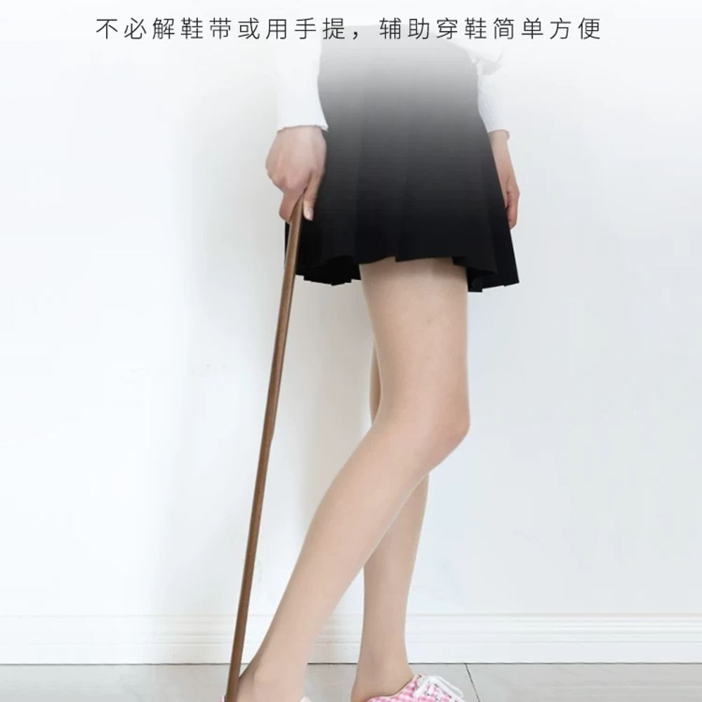 너도밤나무 스탠드 구둣주걱 신발가게 나뭇결 가정용 손잡이 신발주걱 인테리어 - 상세 이미지 4