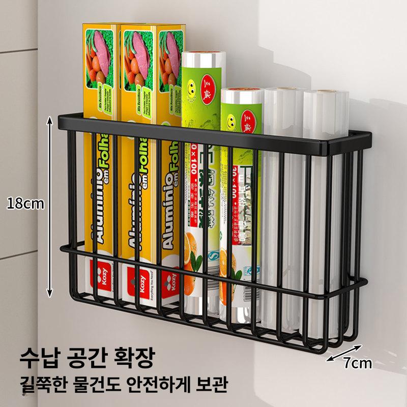 싱크대 하부 선반 조미료 문 부착 양념통 거치대 - 상세 이미지 2