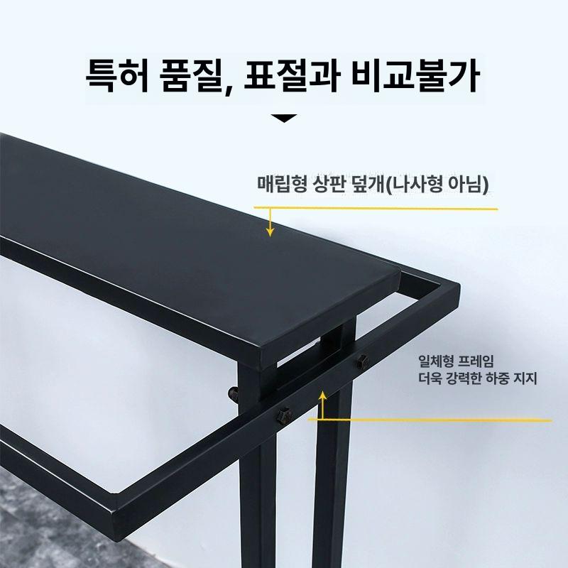 철제 의류 업소용 대형 드레스룸 철제양면의류행거 디피 랙 세탁소 매장 의류창고 옷걸이 - 상세 이미지 3