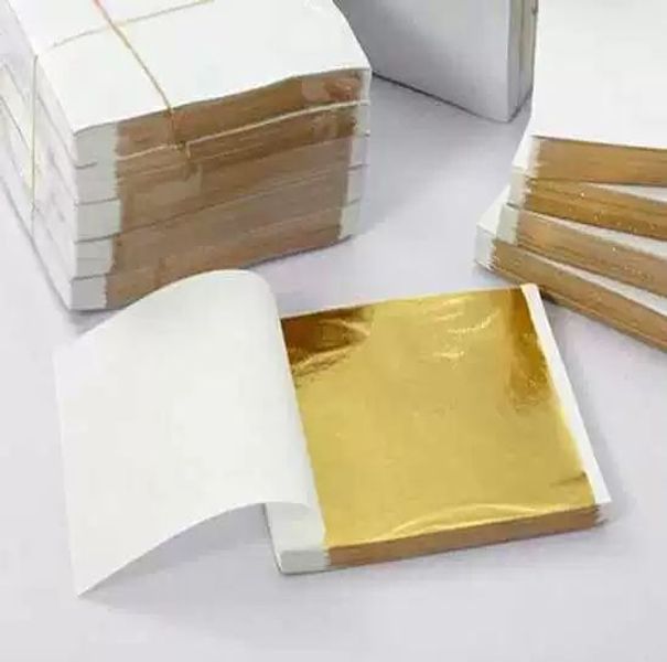 24k 금박지 포장지 순금박 미술용 공방 시트 금공예 재료 순금종이 네일 수공예품 - 상세 이미지 2