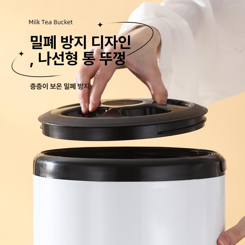 대형 물통 업소용 식당 대용량 물병 사각 농업용 가정용 물탱크 저장 스텐 양동이 냄비 - 상세 이미지 4