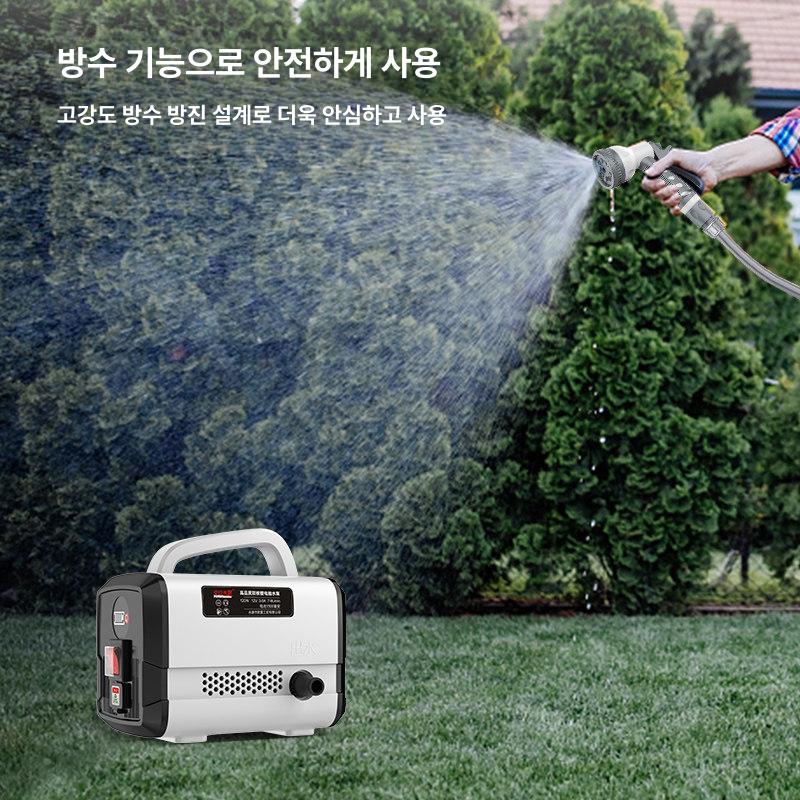 휴대용 무선양수기 고압 원예 충전 수중 전기 농업용 펌프 자동 호스 급수기 워터 무선 - 상세 이미지 4