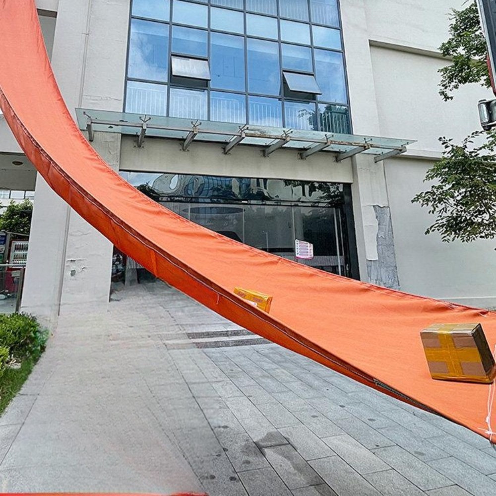 슬라이드 이송미끄럼틀 접이식 캔버스 물건 창고 상차 내리기 물류 벨트 하역미끄럼틀 - 상품 이미지