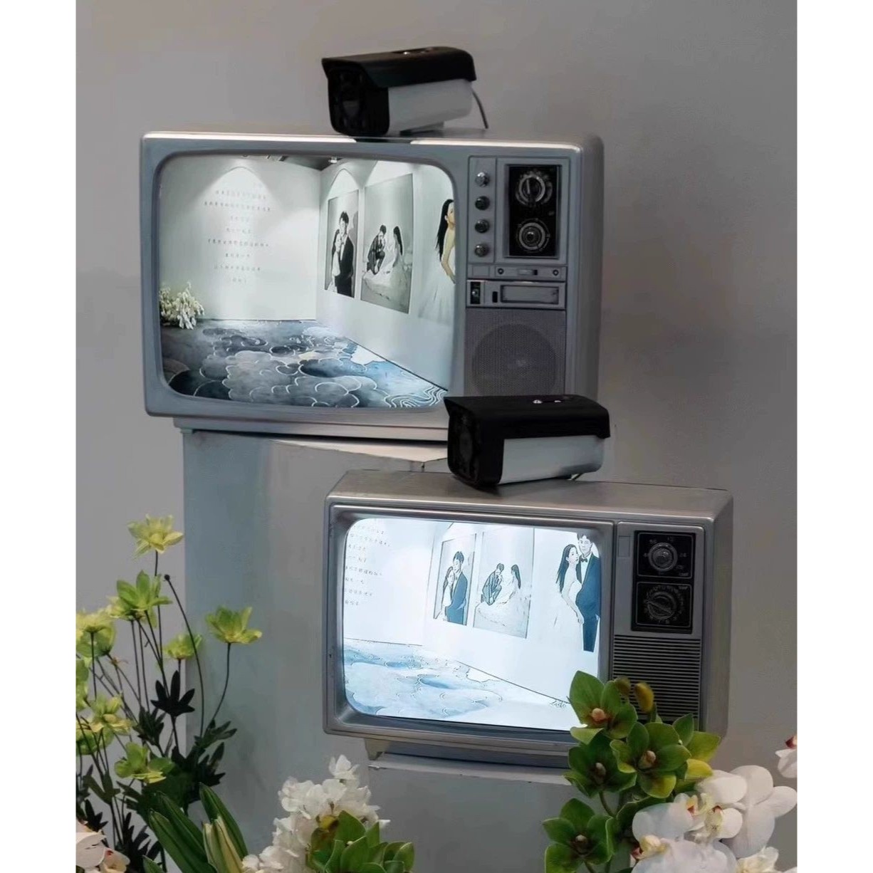 티비 옛날tv 레트로 감성 촬영소품 장식품 촬영용 빈티지소품 엔틱 - 상품 이미지