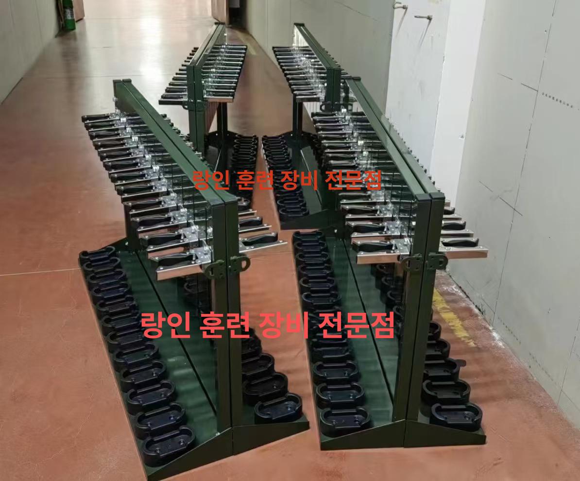 총기 거치대 스탠드 선반 장식장 진열대 서바이벌 벽걸이 소총 코스튬 철제 다용도 - 상세 이미지 3