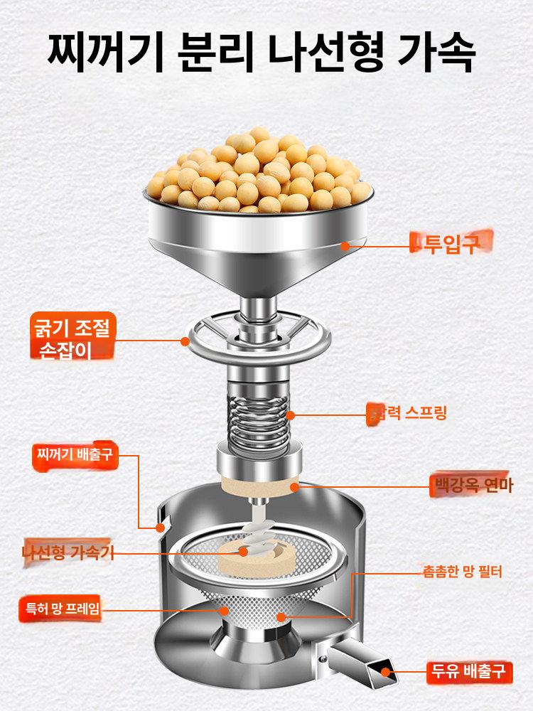 넛포스 땅콩버터기계 분쇄기 기본 업소용 가공 가정용 제조기 보급형 포함 페이스트 - 상세 이미지 3