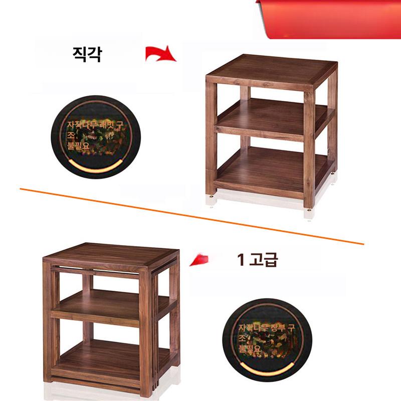 진열대 오디오장식장 진열장 수납장 앰프 스피커 거실 거치대 홈시어터 원목선반 - 상세 이미지 5
