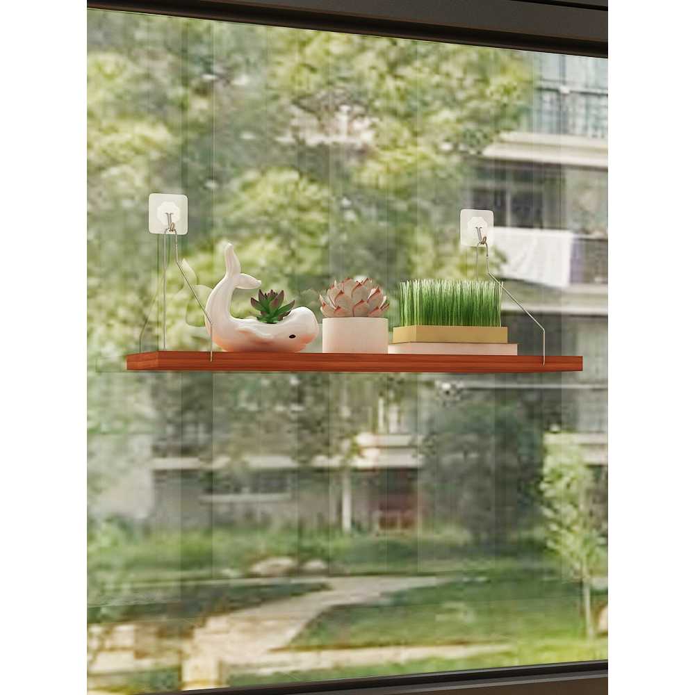 벽걸이형 실내 정리대 행거 창문 받침대 식물 프레임 장식 화분선반 화분걸이 브라켓 - 상세 이미지 5