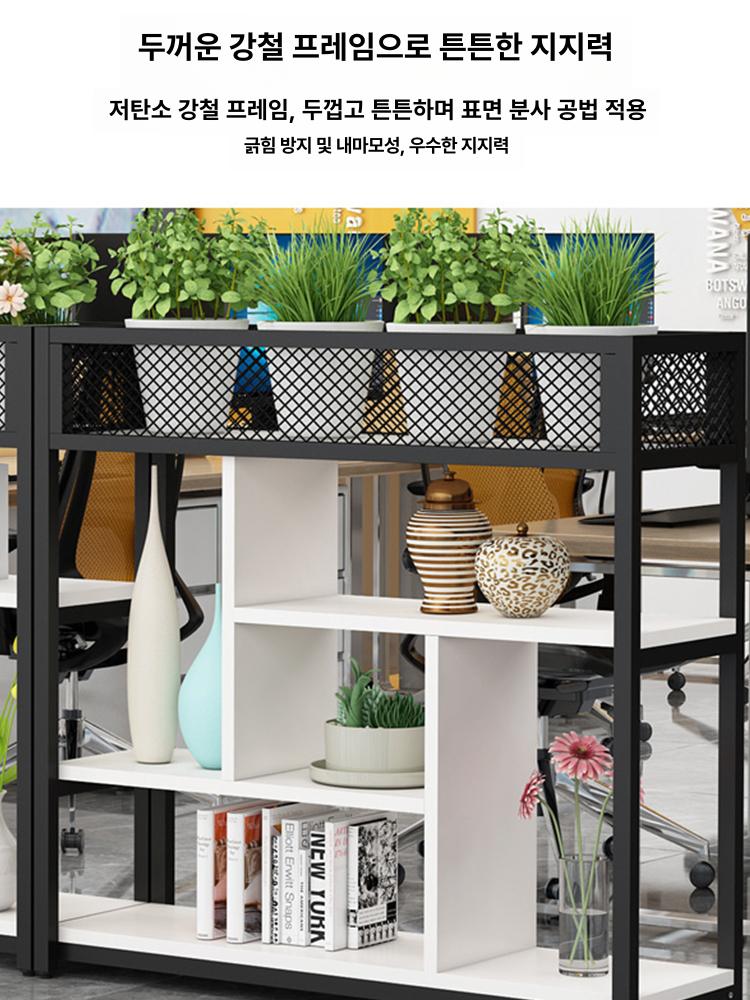 낮은 수납장 철제 카페 서랍 다용도 양문 인테리어용 파일 인테리어 이중 일체형 셀프 - 상세 이미지 3