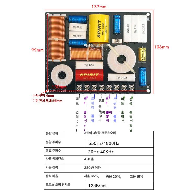 3way 네트워크 하이엔드 스피커 diy 브레드보드 장치 절연 컨버터 모듈 허브 - 상세 이미지 3