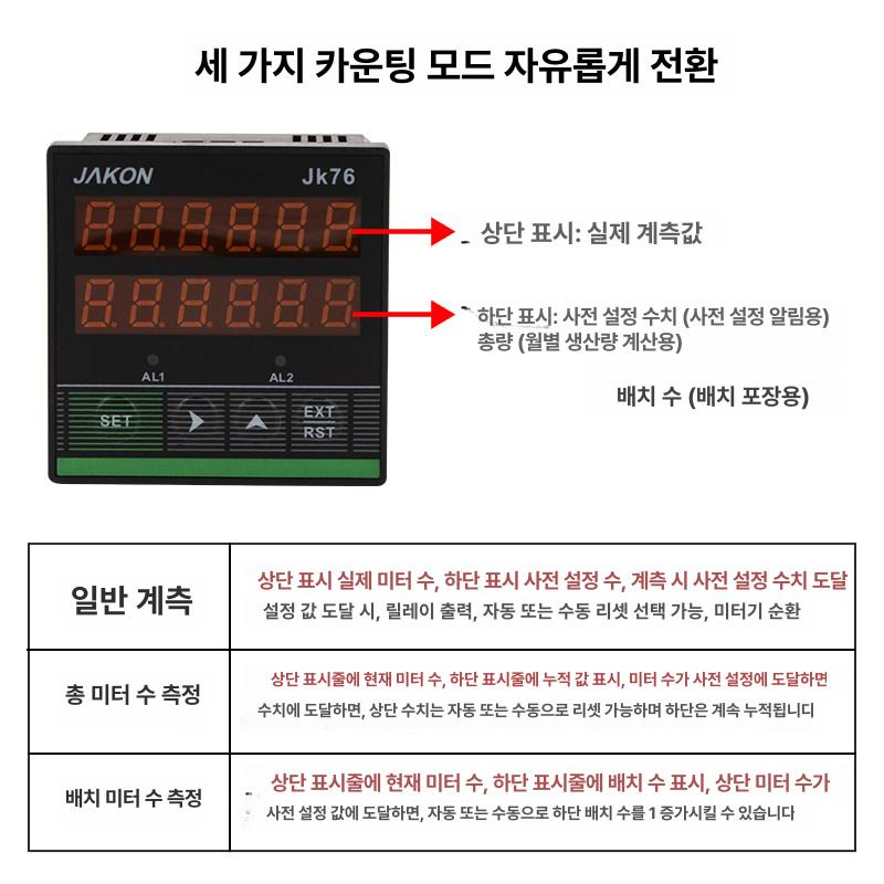 디지털 미터기 카운터 계측기 휠 고정밀 산업용 바퀴 인코더 디스플레이 브래킷 - 상세 이미지 5