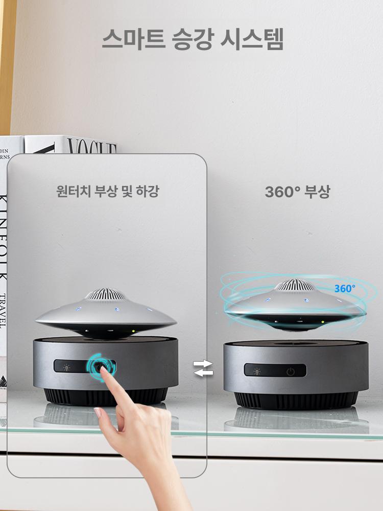 공중부양 진열대 거치대 인테리어소품 디스플레이 스탠드 라운드 매장용 - 상세 이미지 3