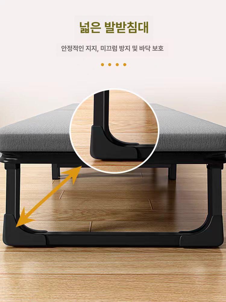 싱글 간이침대 접이식침대 베드 접는 이동식침대 폴딩 공간활용침대 보조침대 - 상세 이미지 4