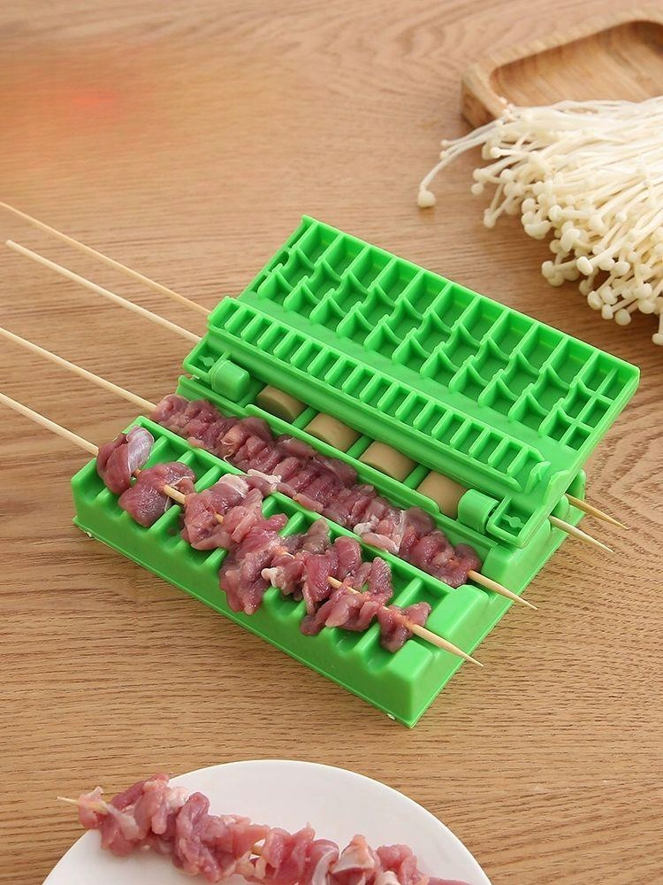 양꼬치 만들기 업소용 꽂기 닭꼬치구이 핸드헬드 식당 멀티 끼우기 메이커 제조기 염통 - 상세 이미지 4
