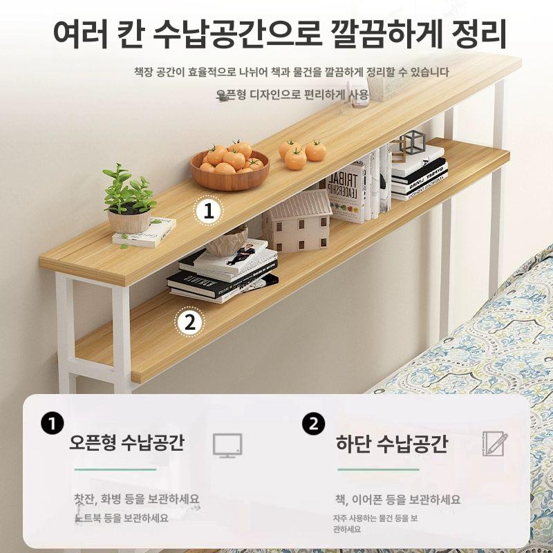 다용도 좁은 문뒤선반 공간활용 수납 주방 정리대 베란다 선반장 틈새선반 폭 - 상세 이미지 4